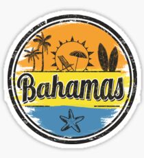 Bahamas Travel Destination Stamp Sticker