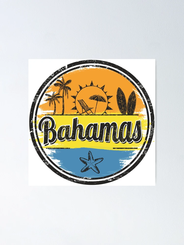Welcome to nassau bahamas card and letter design Vector Image