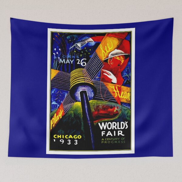 Item preview, CHICAGO : Vintage 1933 Worlds Fair Advertising Print designed and sold by posterbobs.