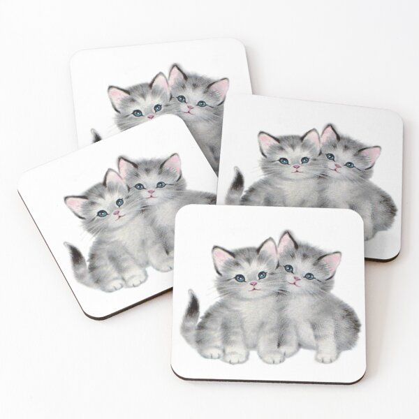 Aperçu de l'œuvre Chats vintage mignons créée et vendue par Pixiedrop.