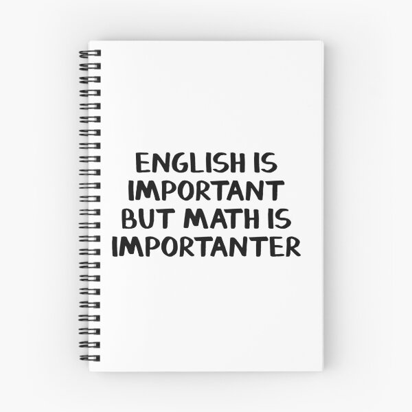 Item preview, English is important but math is importanter designed and sold by allthetees.