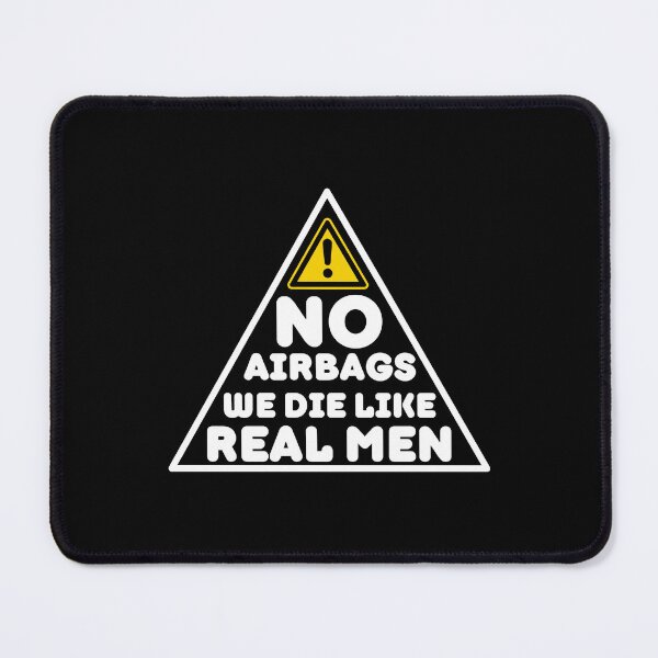 Item preview, No Air We Die Like Real Men | Funny Saying designed and sold by BopleDesigns.