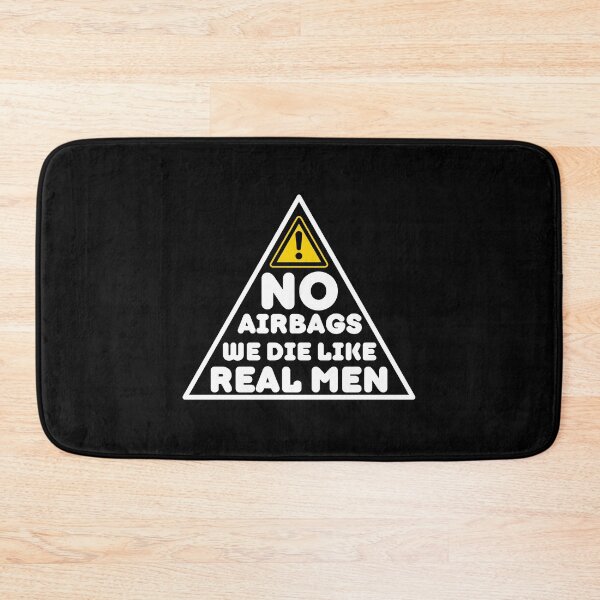Item preview, No Air We Die Like Real Men | Funny Saying designed and sold by BopleDesigns.