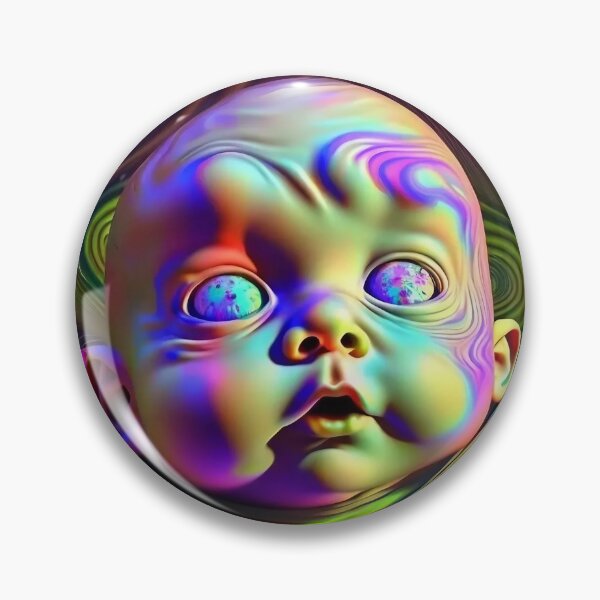 Item preview, Psychedelic Baby Abstract Trippy designed and sold by MythicPrompts.