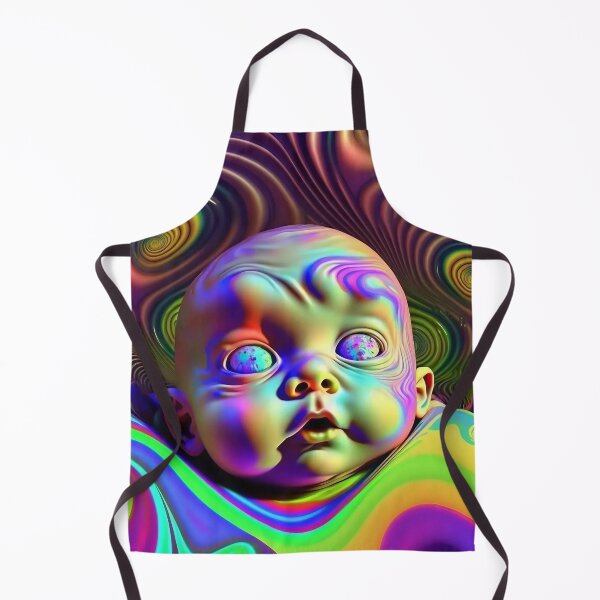 Item preview, Psychedelic Baby Abstract Trippy designed and sold by MythicPrompts.