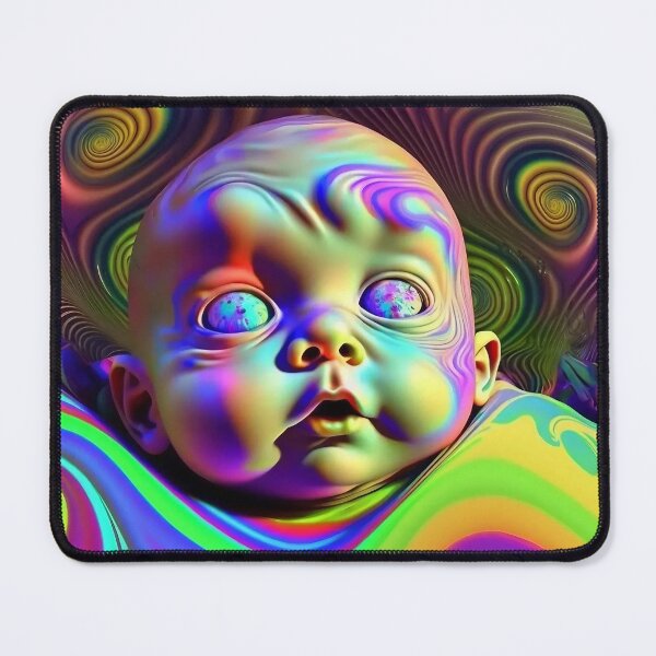 Item preview, Psychedelic Baby Abstract Trippy designed and sold by MythicPrompts.