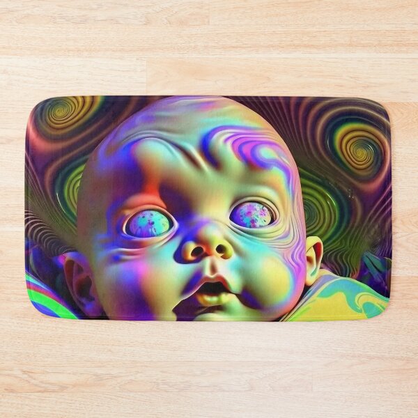 Item preview, Psychedelic Baby Abstract Trippy designed and sold by MythicPrompts.
