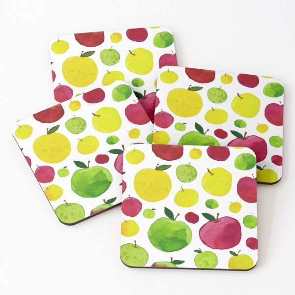 Item preview, Multicolor Watercolor Apple Pattern designed and sold by Melissa Mielke.