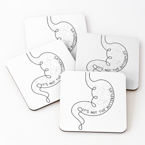 Item preview, Stomachache Tummy Pain IBS Gatroparesis IBD IBS "It's not the butterflies" line art designed and sold by Crafty-Anomaly.