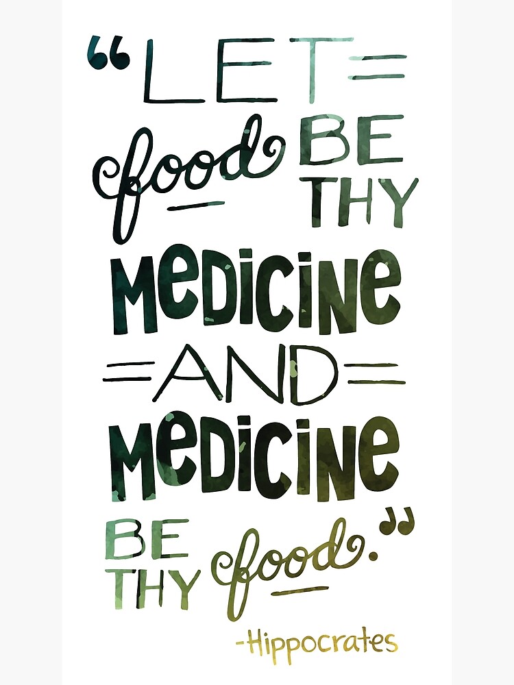 Healthy Food Watercolor Quote by erika-lancaster