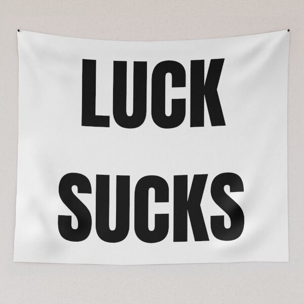 Item preview, Luck Sucks White Tag Large designed and sold by TheLuckyOrigins.