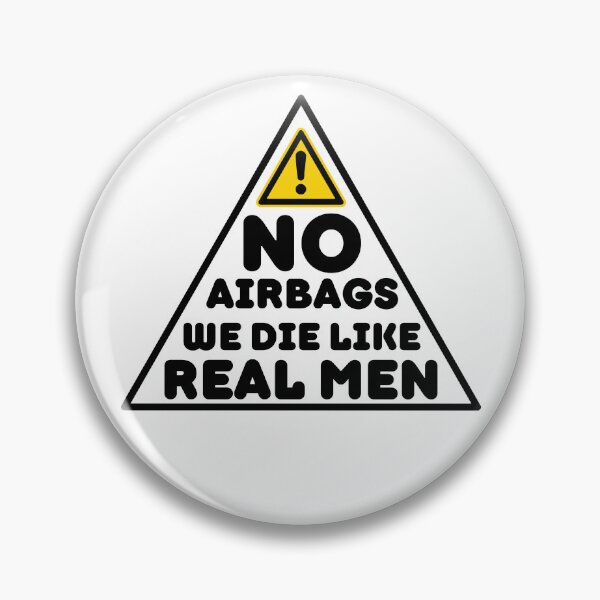 Item preview, No Air We Die Like Real Men - Funny Saying designed and sold by BopleDesigns.