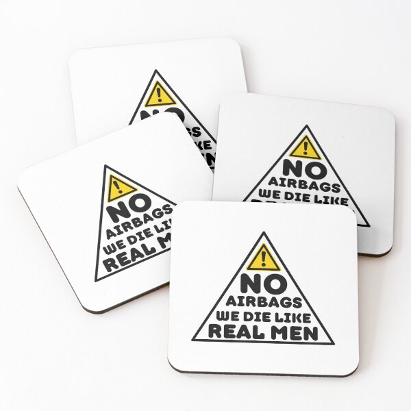Item preview, No Air We Die Like Real Men - Funny Saying designed and sold by BopleDesigns.