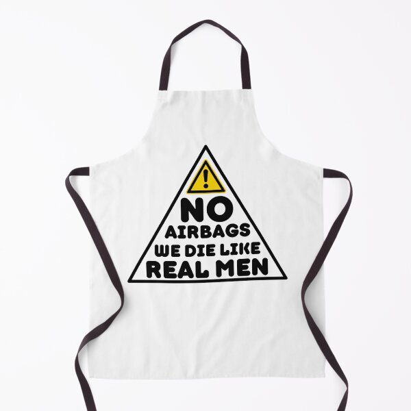 Item preview, No Air We Die Like Real Men - Funny Saying designed and sold by BopleDesigns.