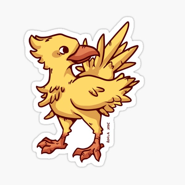 Chocobo Sticker For Sale By Deadlykitten Redbubble