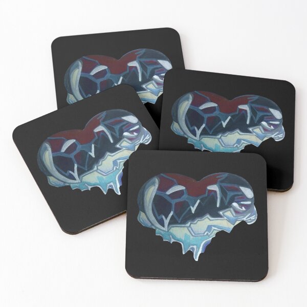 Item preview, Frozen Heart - Dark Moody Colors with Transparent Background designed and sold by Lucidesigns.