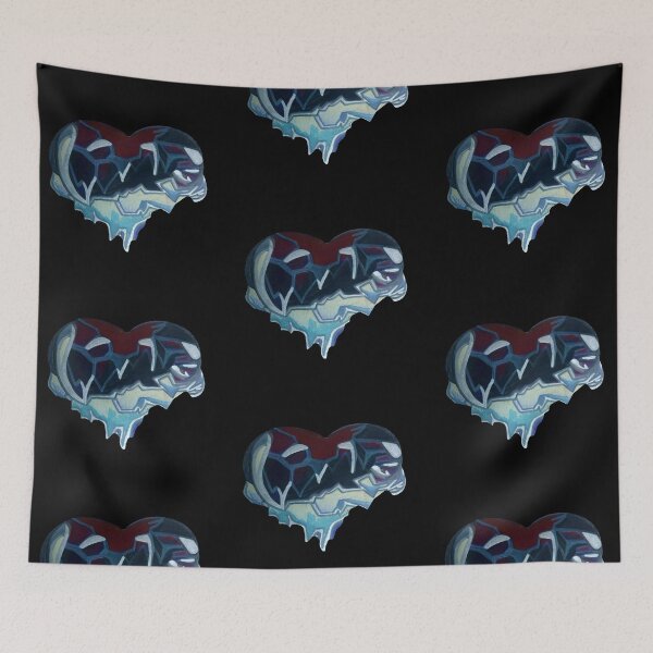 Item preview, Frozen Heart - Dark Moody Colors with Transparent Background designed and sold by Lucidesigns.