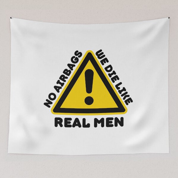 Item preview, No Air We Die Like Real Men - Funny designed and sold by BopleDesigns.