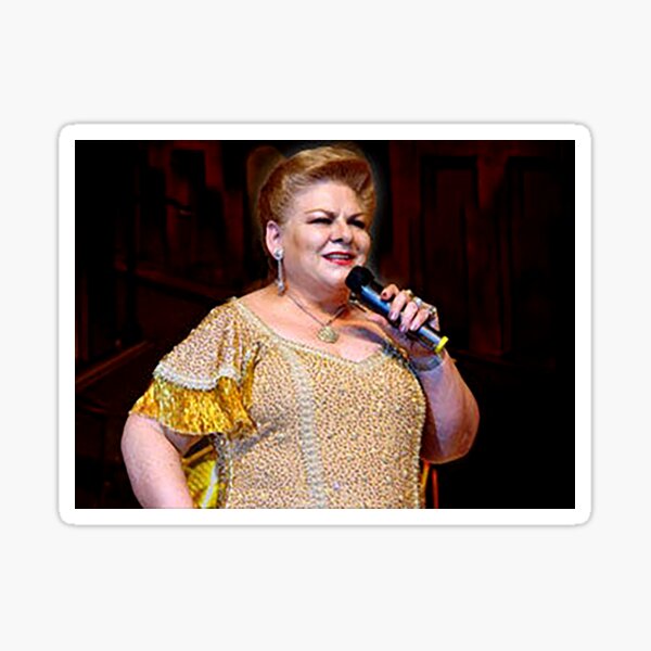 &ldquo;Paquita la del Barrio konser&rdquo; Sticker for Sale by ryekesrogrtrge