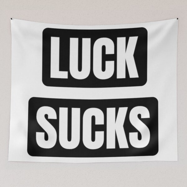 Item preview, Luck Sucks Black Tag Large designed and sold by TheLuckyOrigins.