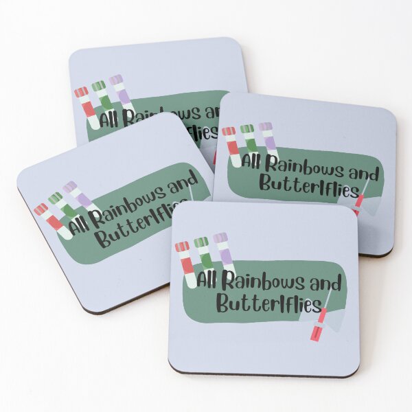 Item preview, Phlebotomist "All Rainbow and Butterflies" Lab tech Blood Draw designed and sold by Crafty-Anomaly.
