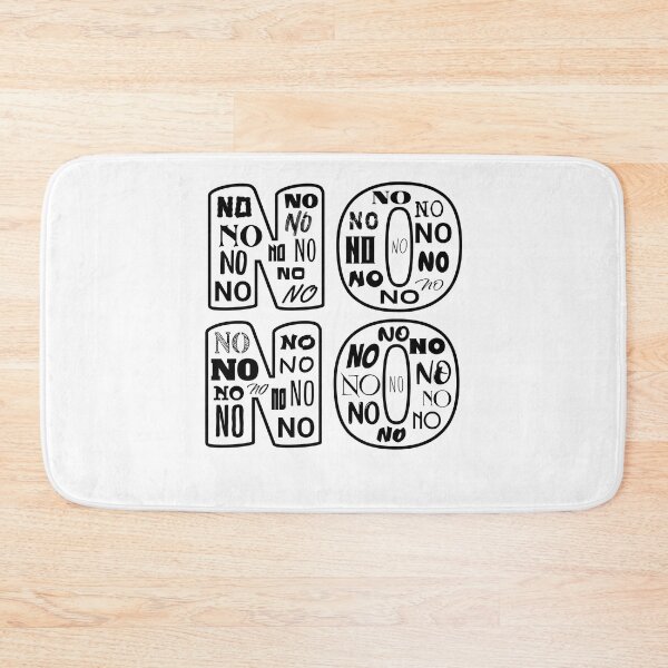 Item preview, No No No No, Negative, Black Print designed and sold by artfulnotebook.