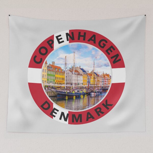 Item preview, Copenhagen, Denmark Round Emblem designed and sold by travelwitheric.