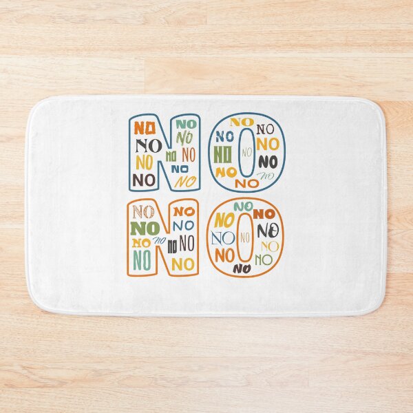 Item preview, No No No No, Negative, Retro Colors designed and sold by artfulnotebook.