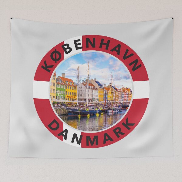 Item preview, Copenhagen, Denmark Round Emblem (in Danish) designed and sold by travelwitheric.