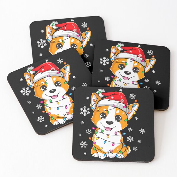 Item preview, Corgi Xmas Santa Tree Lights Gifts designed and sold by alexquang.