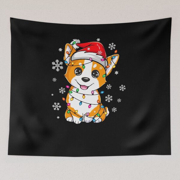 Item preview, Corgi Xmas Santa Tree Lights Gifts designed and sold by alexquang.