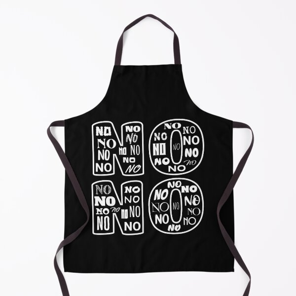 Item preview, No No No No, Negative, White Print designed and sold by artfulnotebook.