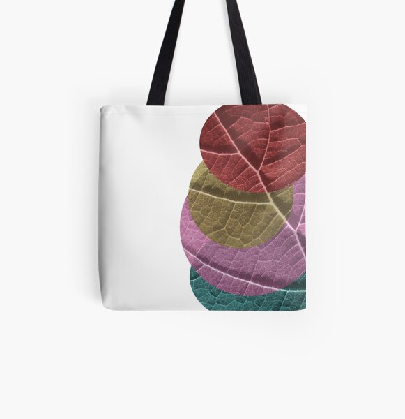 Leaf Collage All Over Print Tote Bag