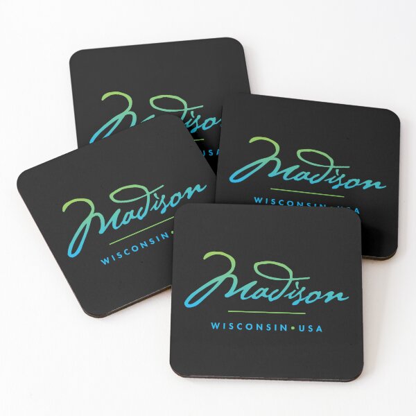 Item preview, Madison Wisconsin Typographic Design designed and sold by Futurebeachbum.