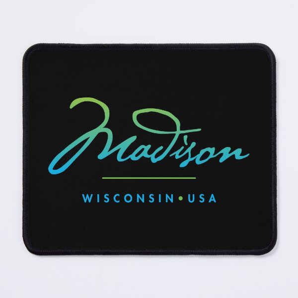 Item preview, Madison Wisconsin Typographic Design designed and sold by Futurebeachbum.