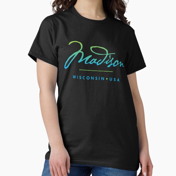 Item preview, Madison Wisconsin Typographic Design designed and sold by Futurebeachbum.
