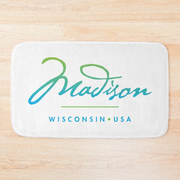 Item preview, Madison Wisconsin Typographic Design designed and sold by Futurebeachbum.