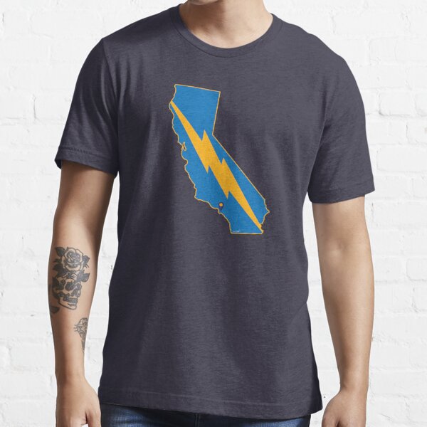 Lightning Bolt Vintage Styled San Diego Chargers Unisex T-Shirt