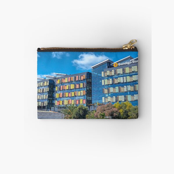 Item preview, The Bendigo Bank Building with Puffy Clouds sailing past - Bendigo, Victoria designed and sold by Steven Jodoin.