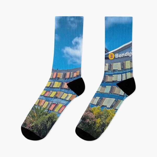 Item preview, The Bendigo Bank Building with Puffy Clouds sailing past - Bendigo, Victoria designed and sold by Steven Jodoin.