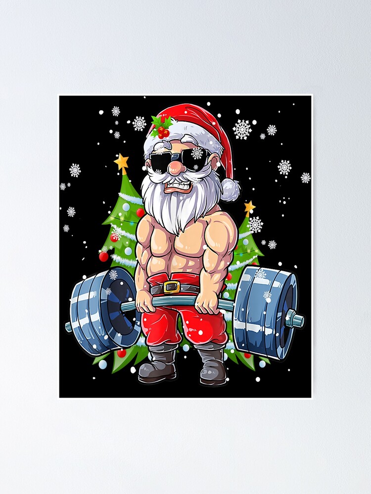 Bodybuilder Costume Clothing X-Mas Gifts Merry Fitmas Funny Weightlifting  Gym Christmas Bodybuilding Throw Pillow, 18x18, Multicolor