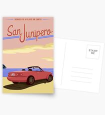San Junipero Travel Poster Postcards