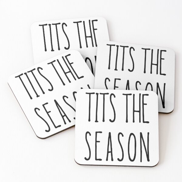 Item preview, TITS THE SEASON | FEMINIST CHRISTMAS QUOTE DESIGN designed and sold by Festive Feminist.