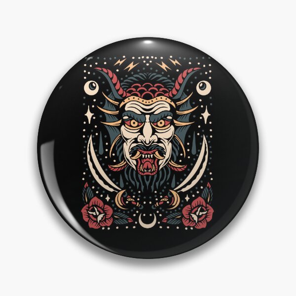 Item preview, Krampus Tattoo Design designed and sold by mkzmerch.
