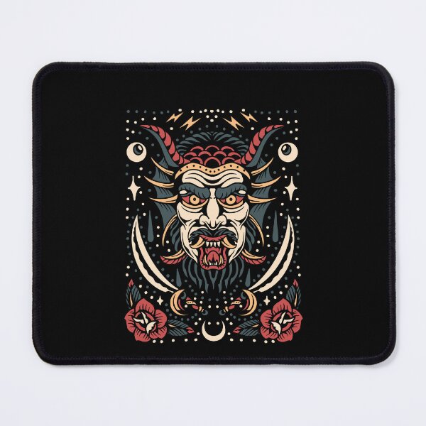 Item preview, Krampus Tattoo Design designed and sold by mkzmerch.