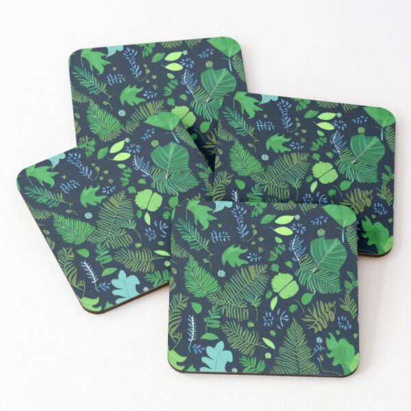 Item preview, Dark tropical green leaf patter #17 designed and sold by supeart.