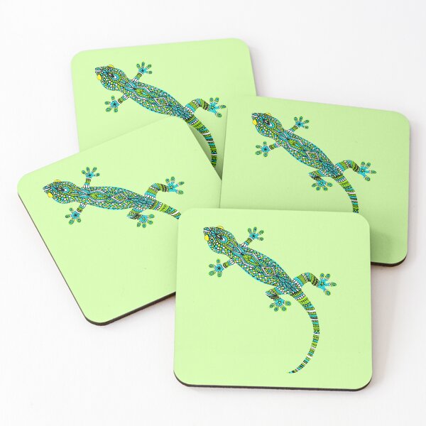 Item preview, Blue and Green Gecko designed and sold by Julie Erin Designs.