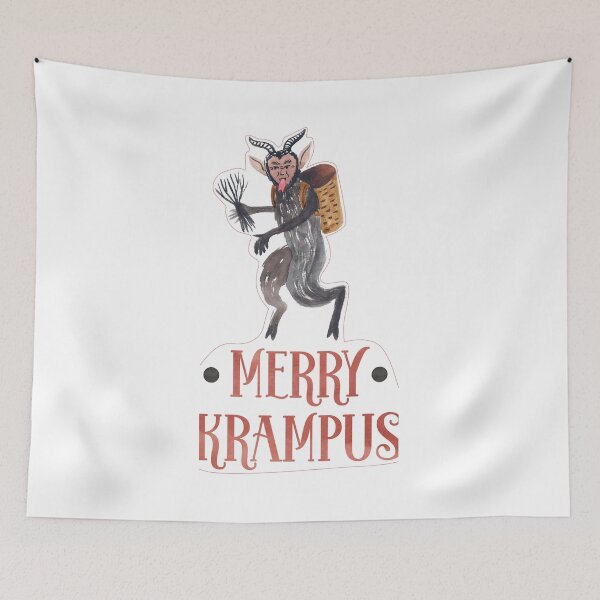 Item preview, Merry Krampus Water Colour Design designed and sold by mkzmerch.