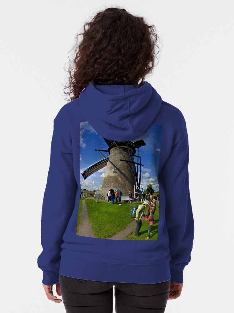 Alternate view of A Kinderdijk Windmill Zipped Hoodie