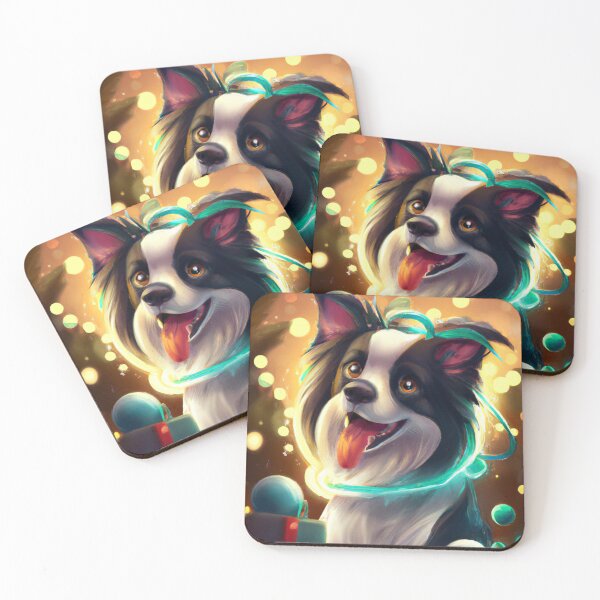 Item preview, Cute Border Collie Drawing designed and sold by WeHeartAnimals.